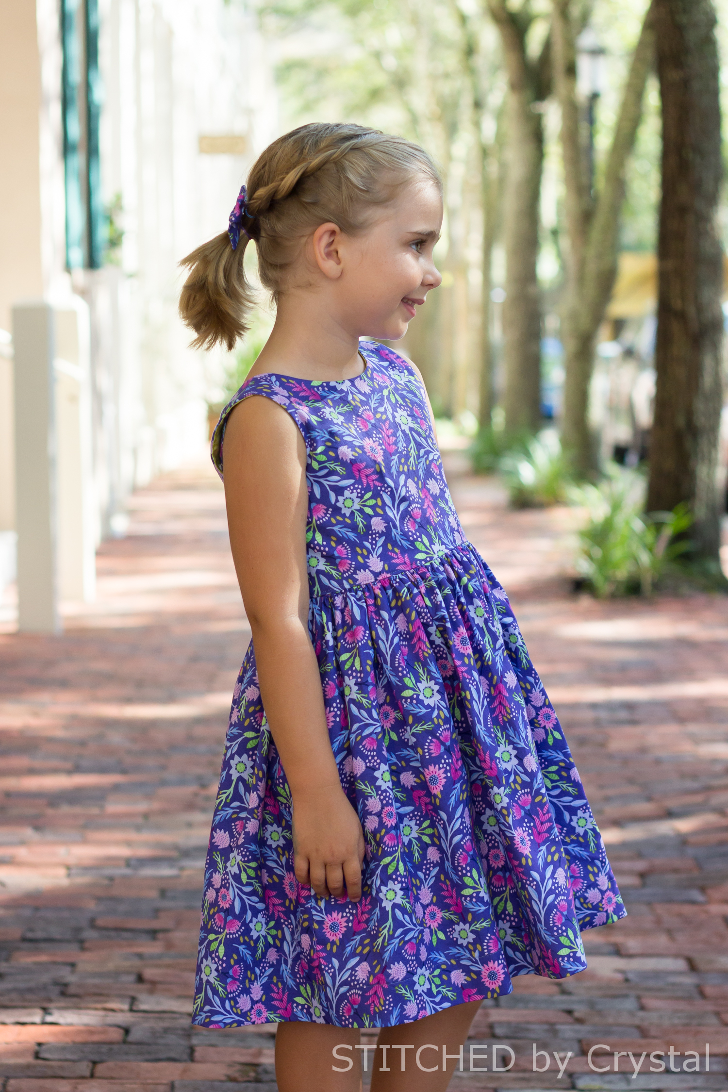 Saylor's Square Bow Back Top & Dress. Downloadable PDF Sewing