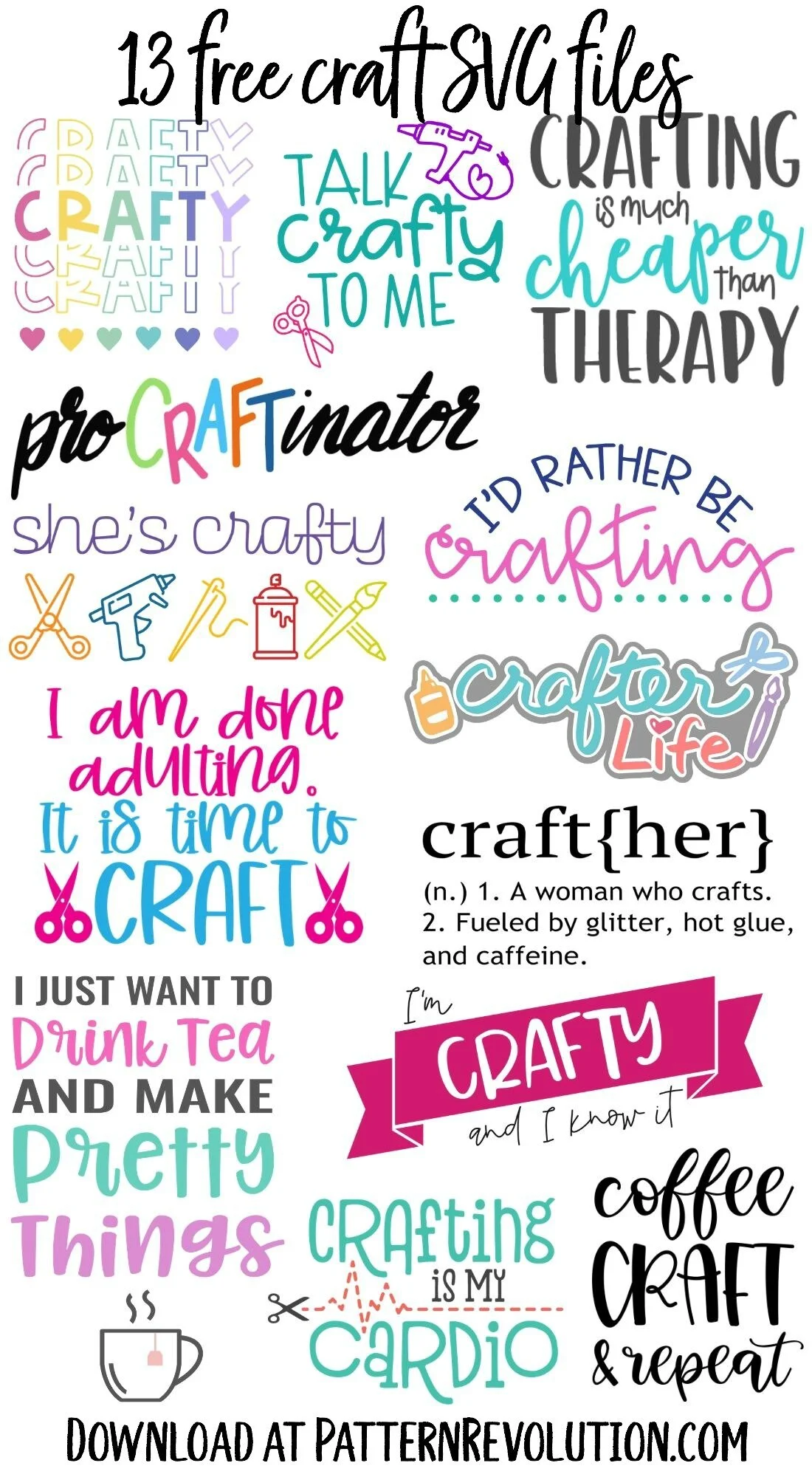 Free Craft Svg Collection Pattern Revolution