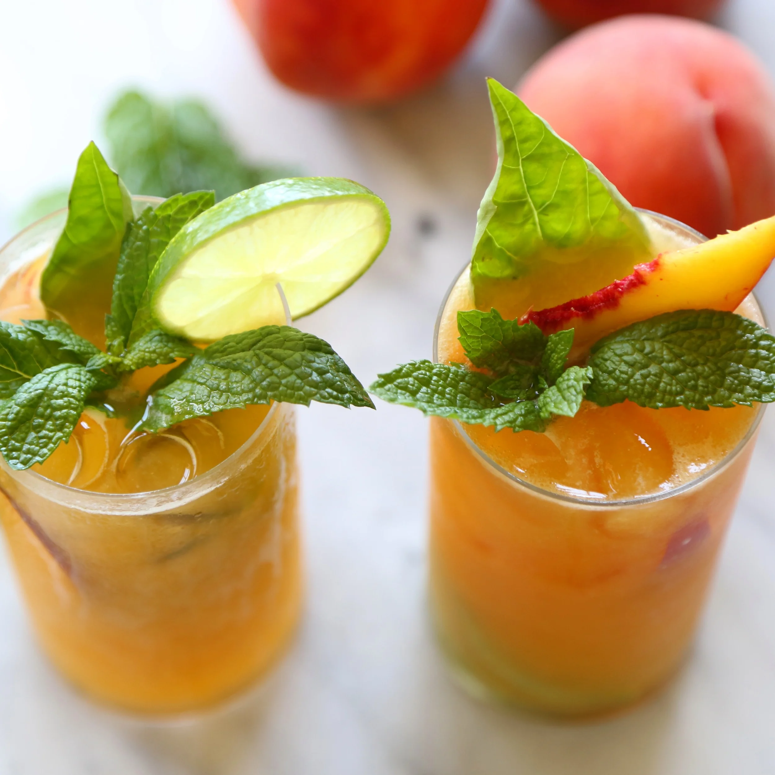 Peach Basil Mojito 
