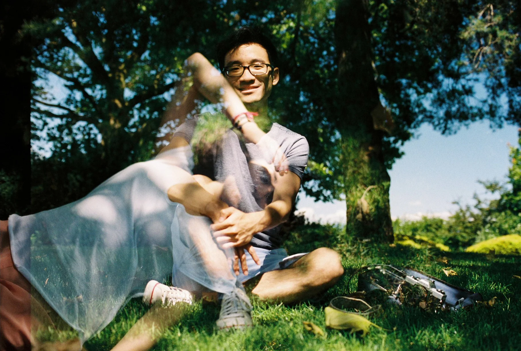 Unintentional double exposure going on here. Just one of those unexpected nuances of film.