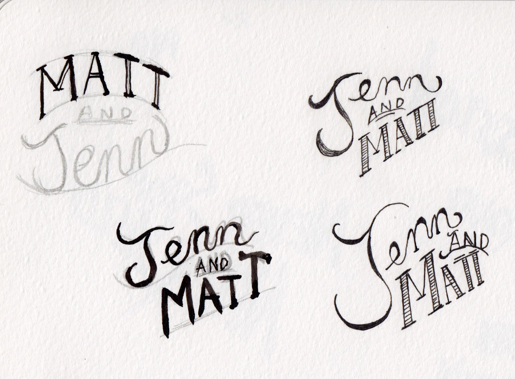 Some name sketches.