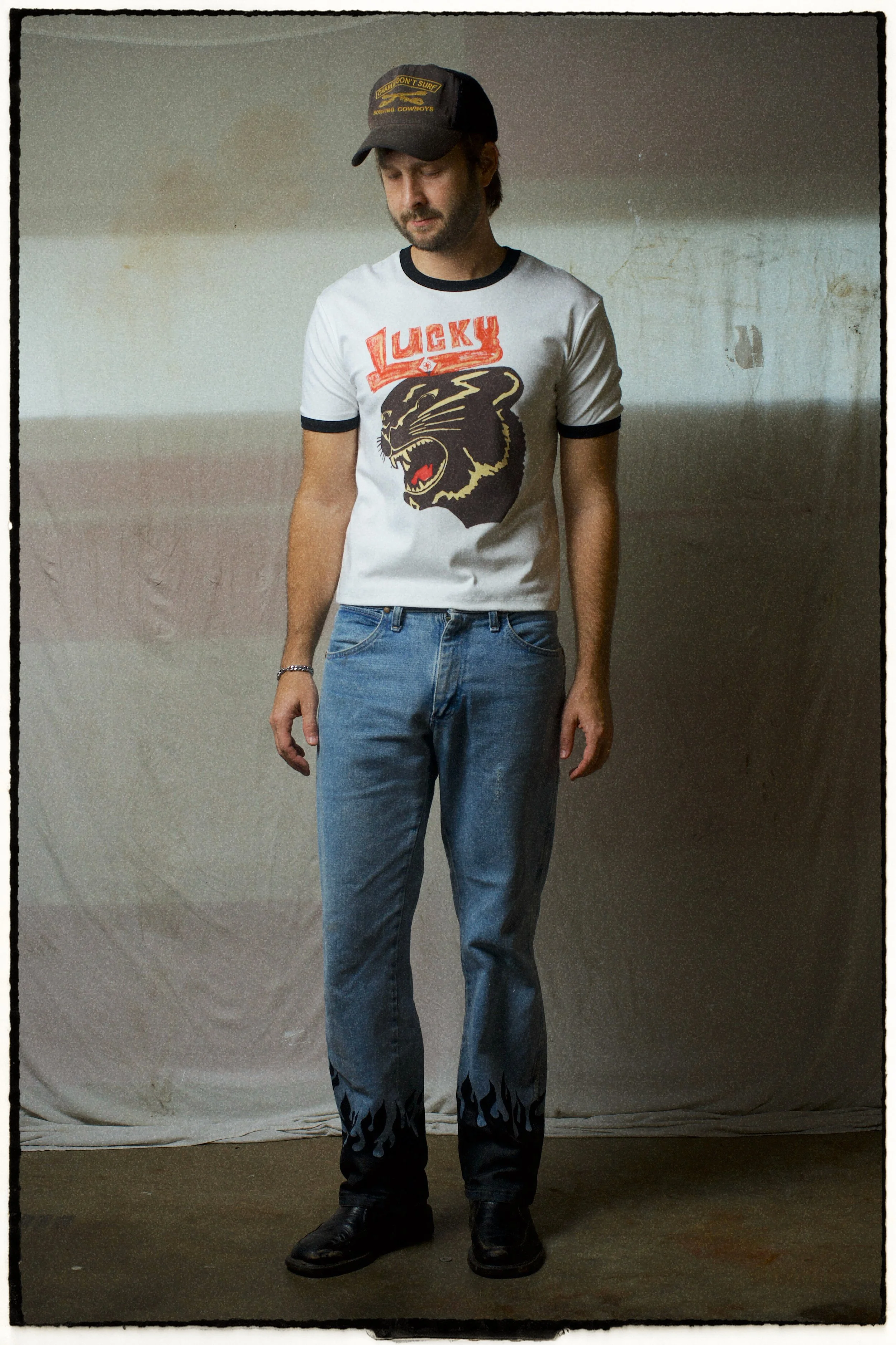 Lucky Cat Ringer Tee