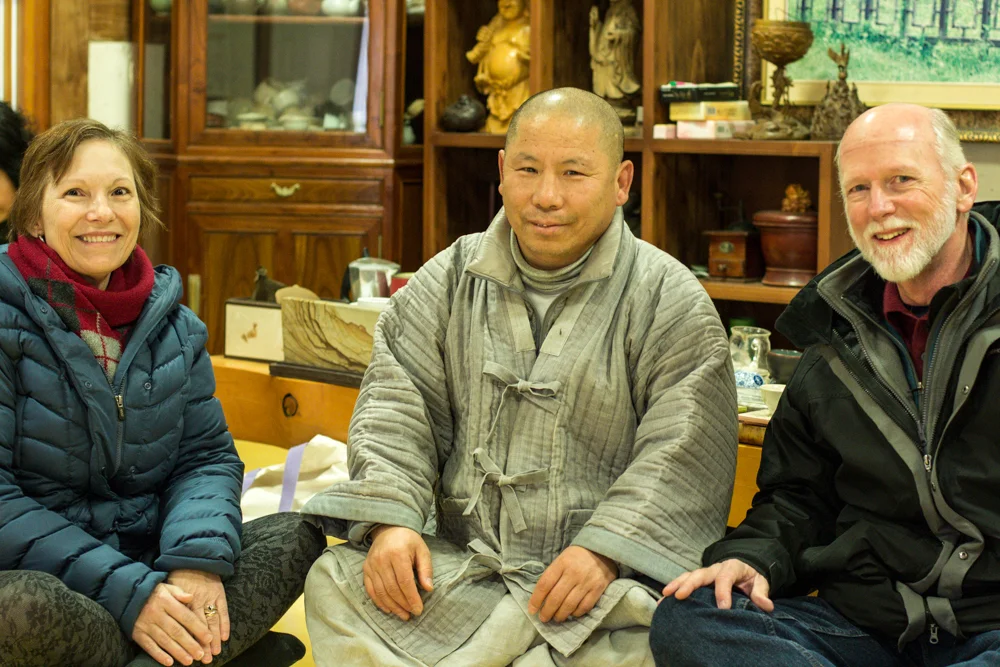 My parents and the head monk.