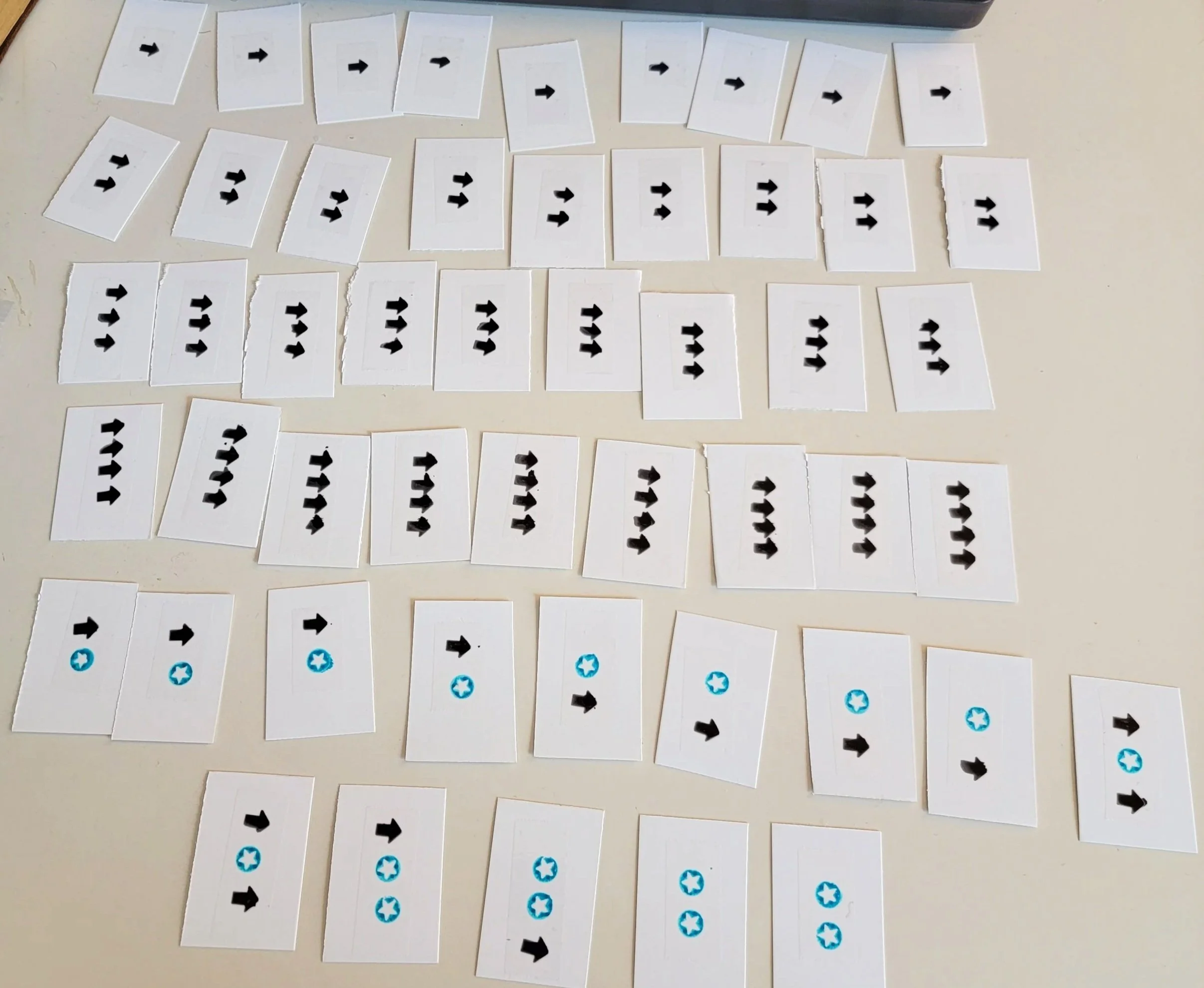 First prototype cards made for HexWave