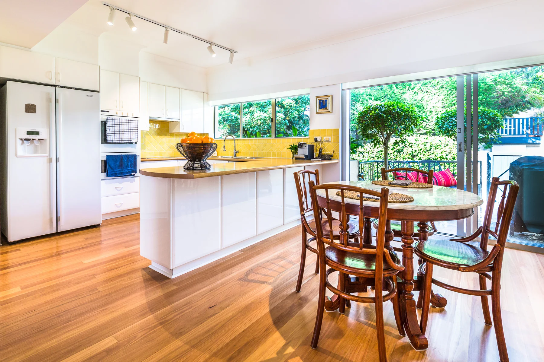 Spacious kitchen and breakfast area.