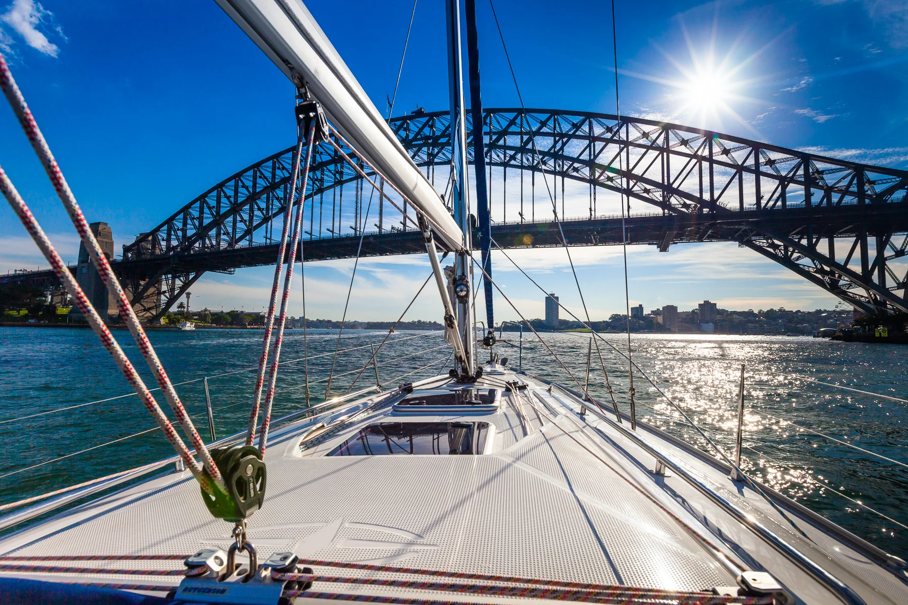 Sailing on Sydney Harbour.