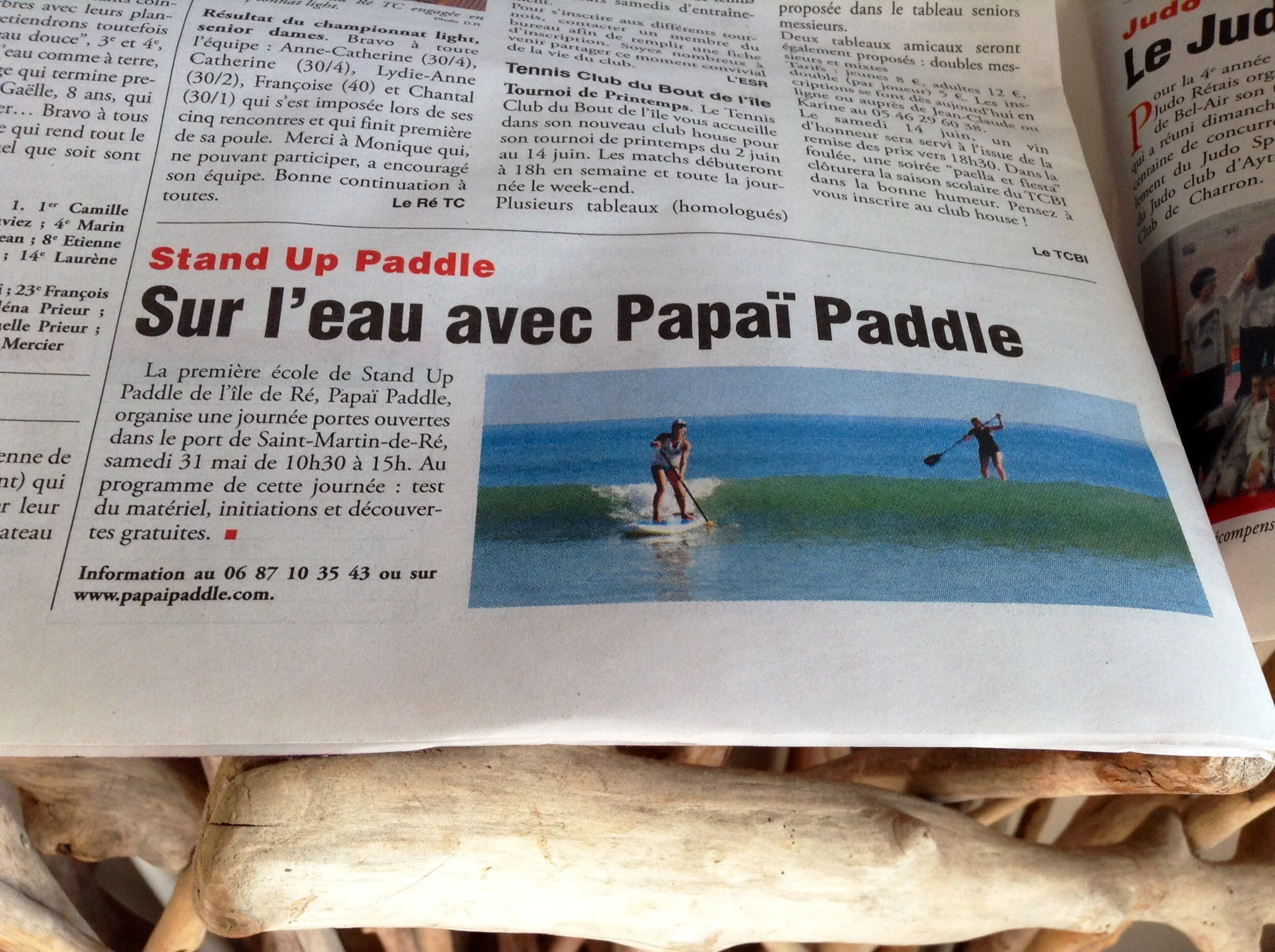 Article Phare de Ré - Portes Ouvertes Papaï Paddle dans le port de Saint-Martin de Ré