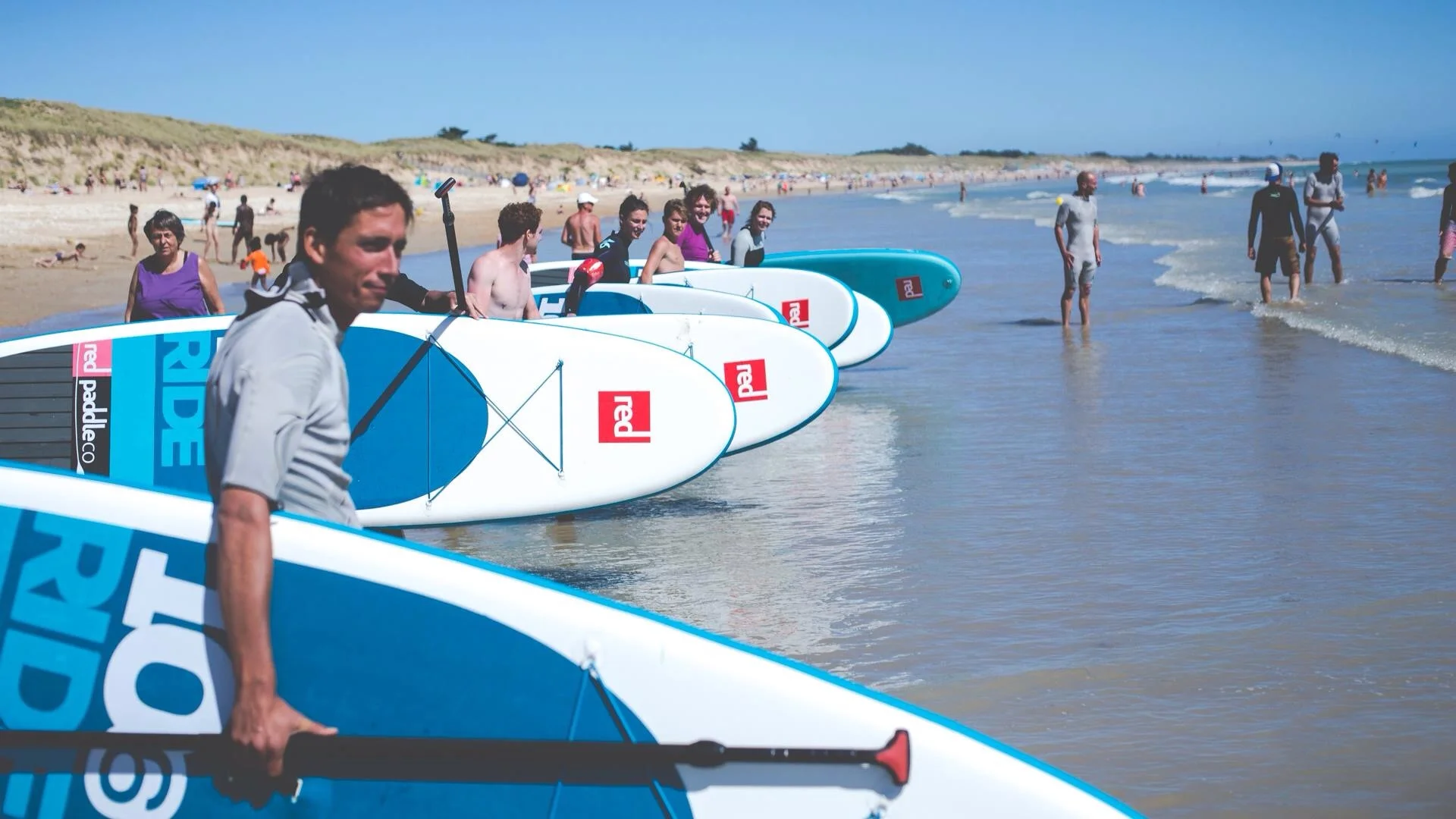 Départ de la Beach Race Relais