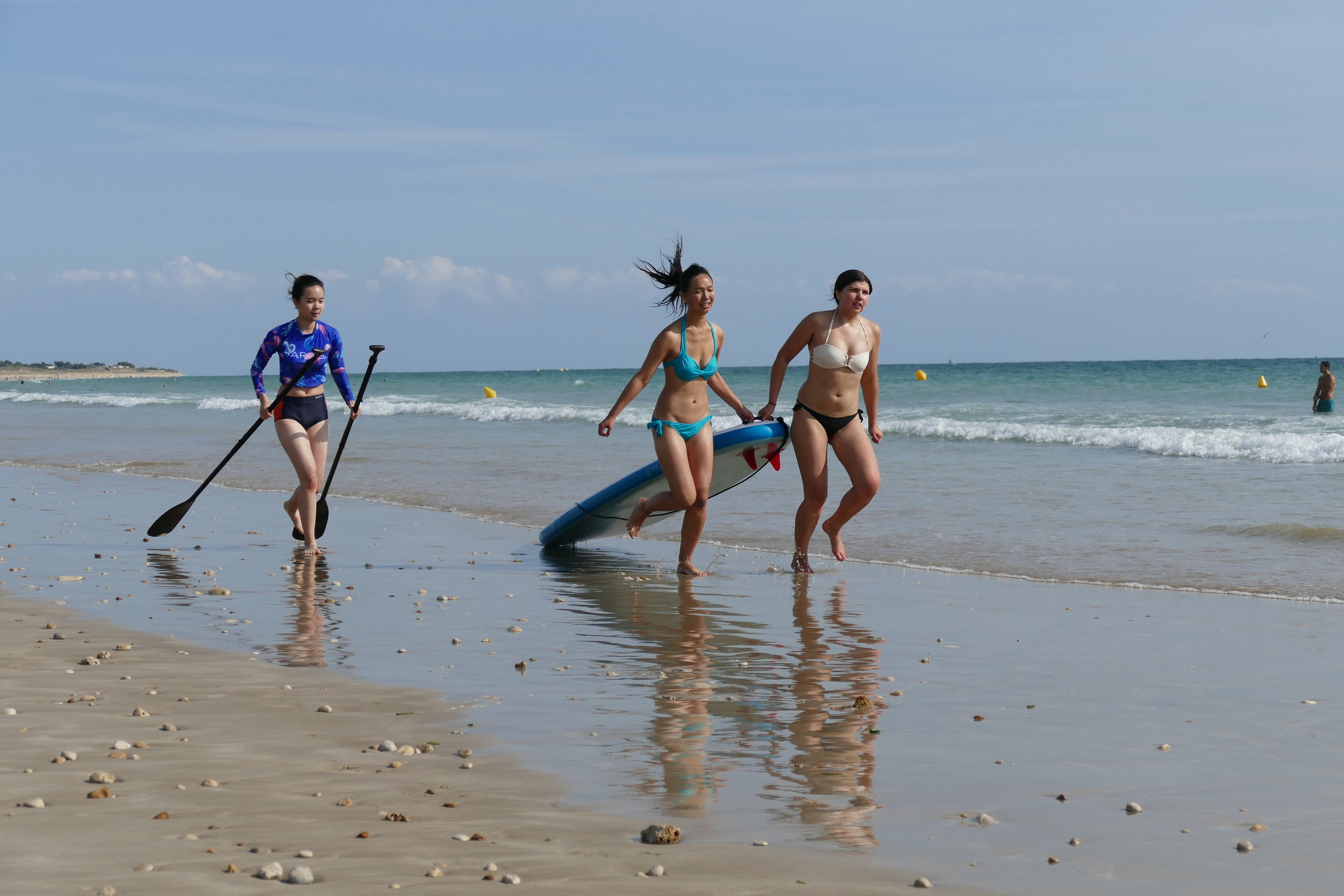 Défis de groupe en stand up paddle