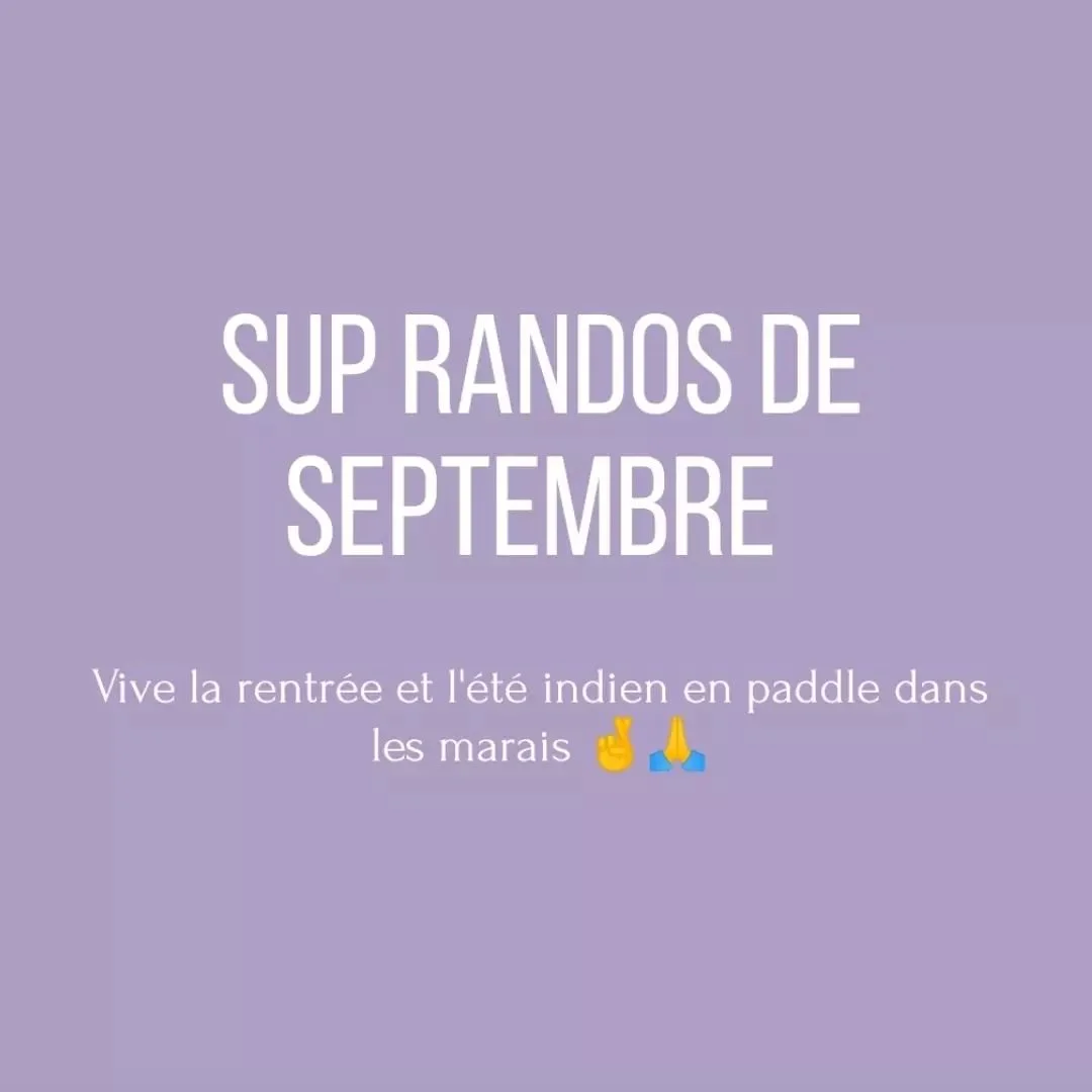Allez, comme &ccedil;a, c'est fait, voici les dates &agrave; retenir pour visiter les marais en paddle en septembre 🌾
Pour rappel, nous proposons des sorties encadr&eacute;es de 2h, accessibles &agrave; tous niveaux, une activit&eacute; familiale et