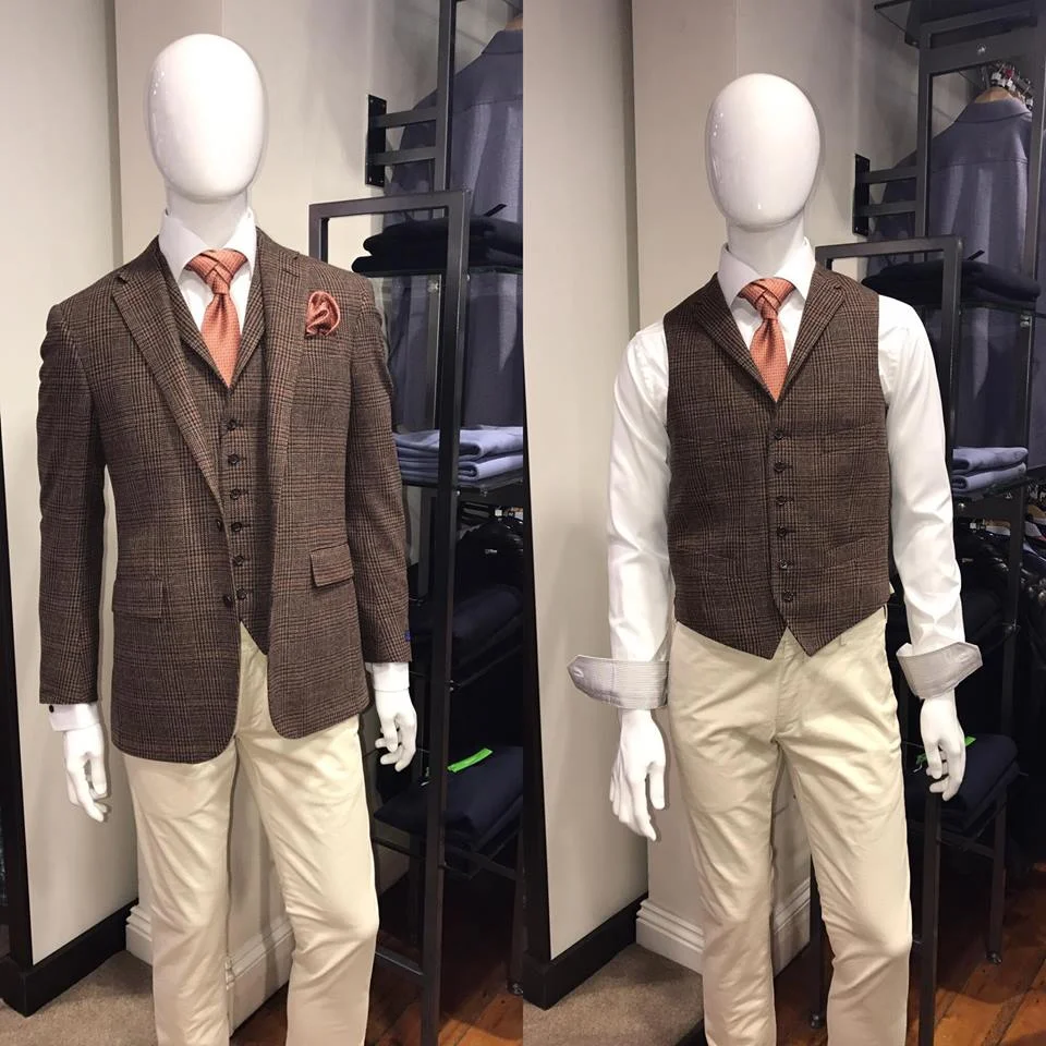 tweed jacket wedding guest