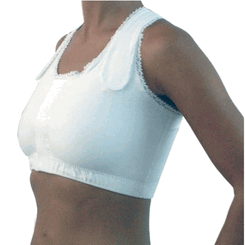 Uncomfortable top with tubes and drains tied and hanging from pants! UGH!!! No More Mess!