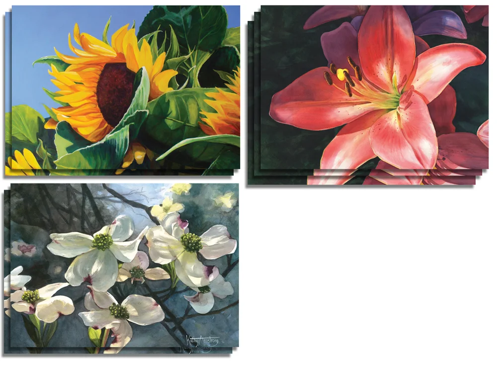 Floral Note Cards - $12