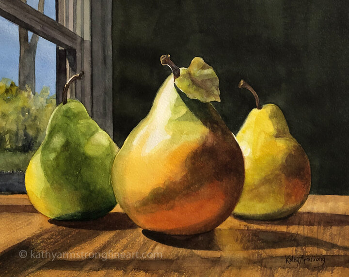 "Three Pears at the Window"