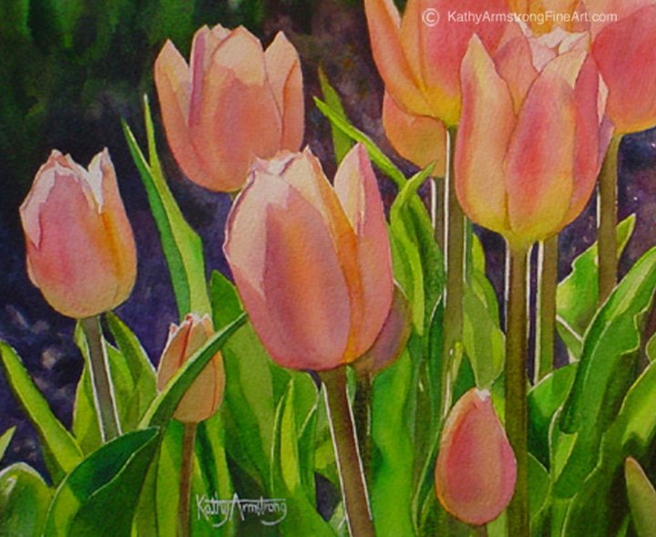 "Garden Tulips"