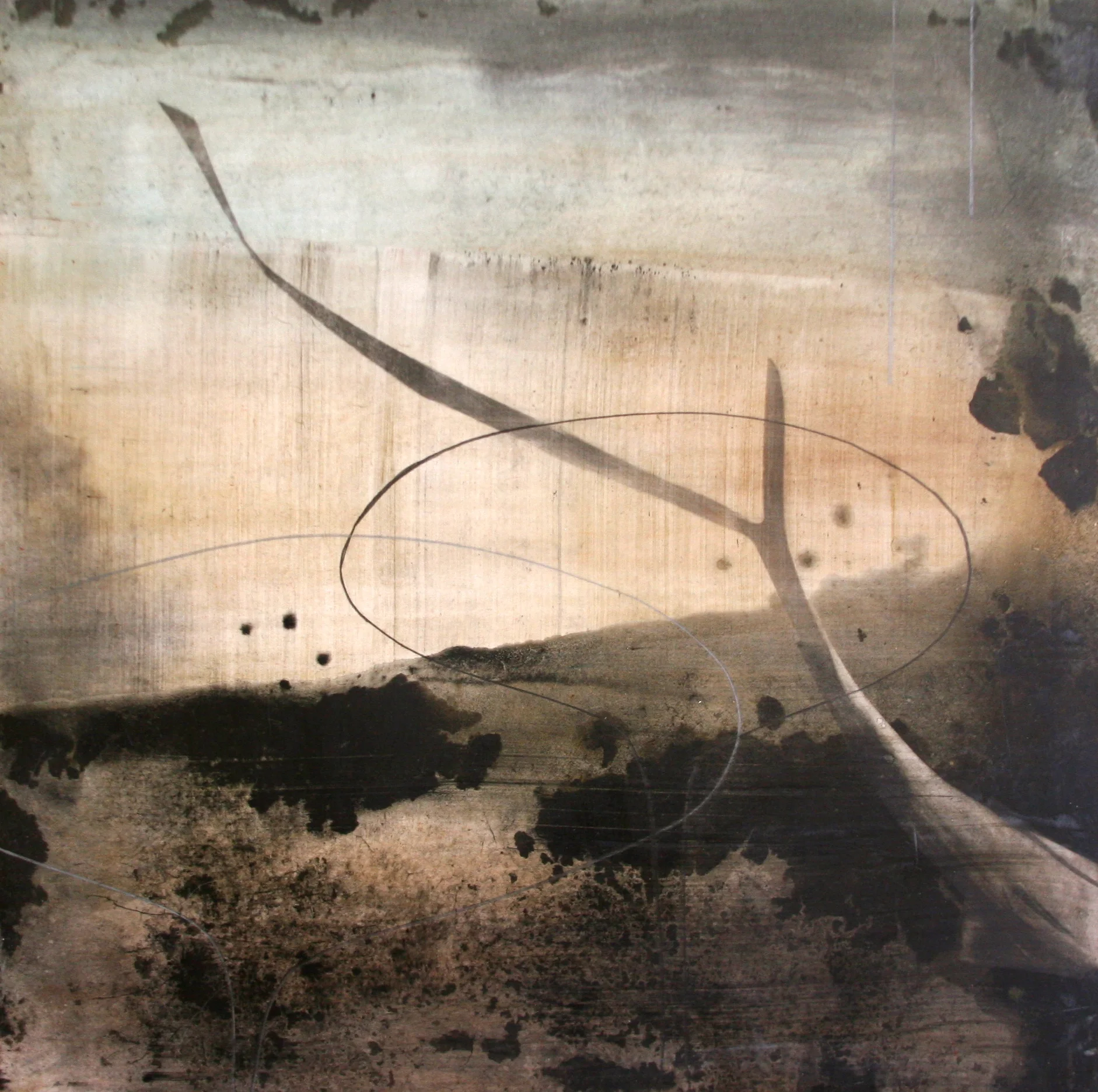 Light Hour, Encaustic on Panel, 12x12, 2013