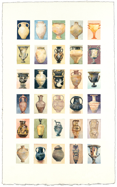 Greek 21 x 13 watercolor SOLD