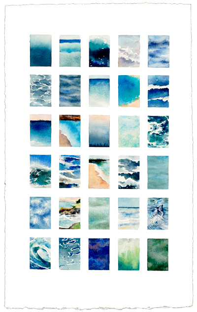 Sea x 30 17 x 13 watercolor Sold by Gallery of Great Things