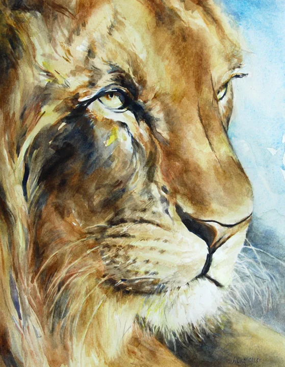 Serengeti 10 x 8 watercolor