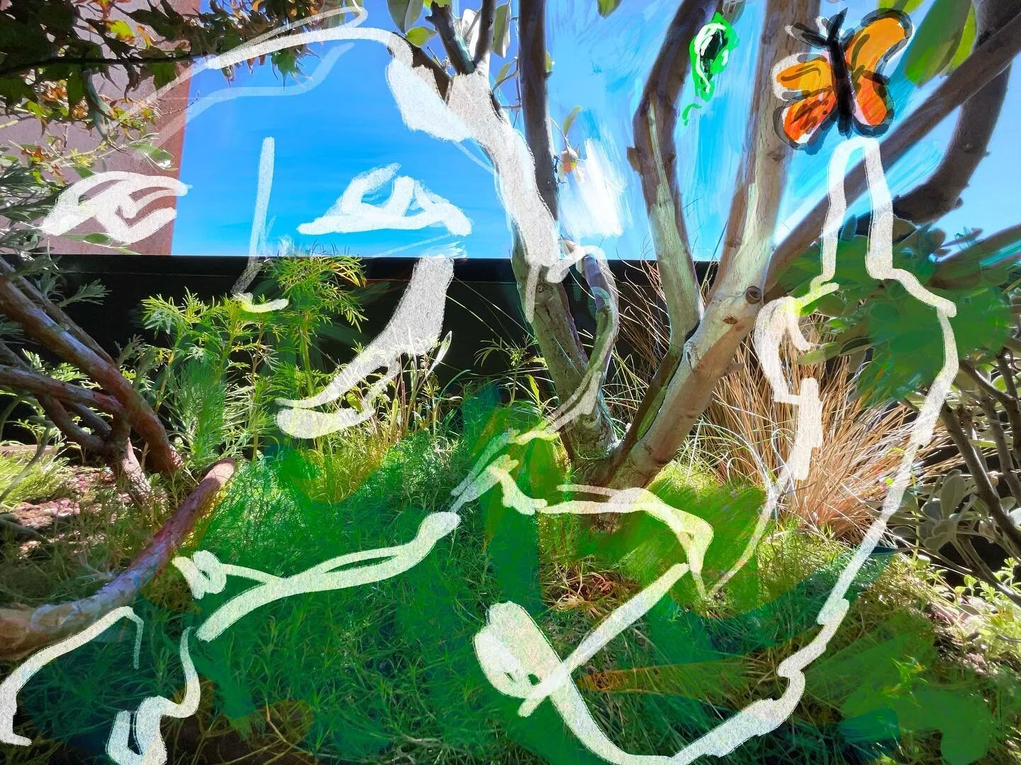 Kindly, 2022
&bull;
Mixed media digital photograph and procreate drawing. 
&bull;
&bull;
#digitalart #mixedmedia #painting #digitalpainting #nature #figure #procreate