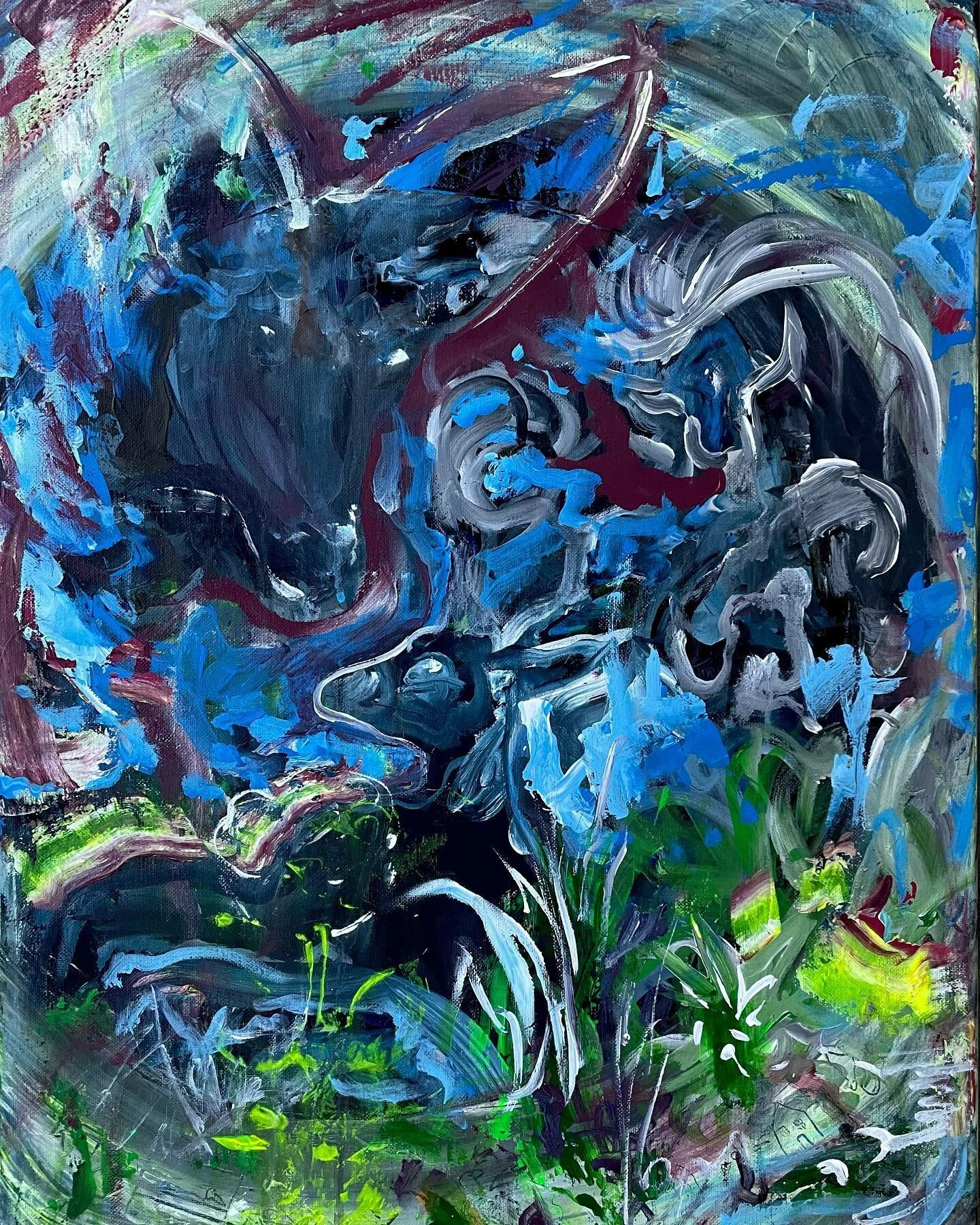 Buck, 2022
&bull;
Acrylic on canvas, 24 x 18 in.