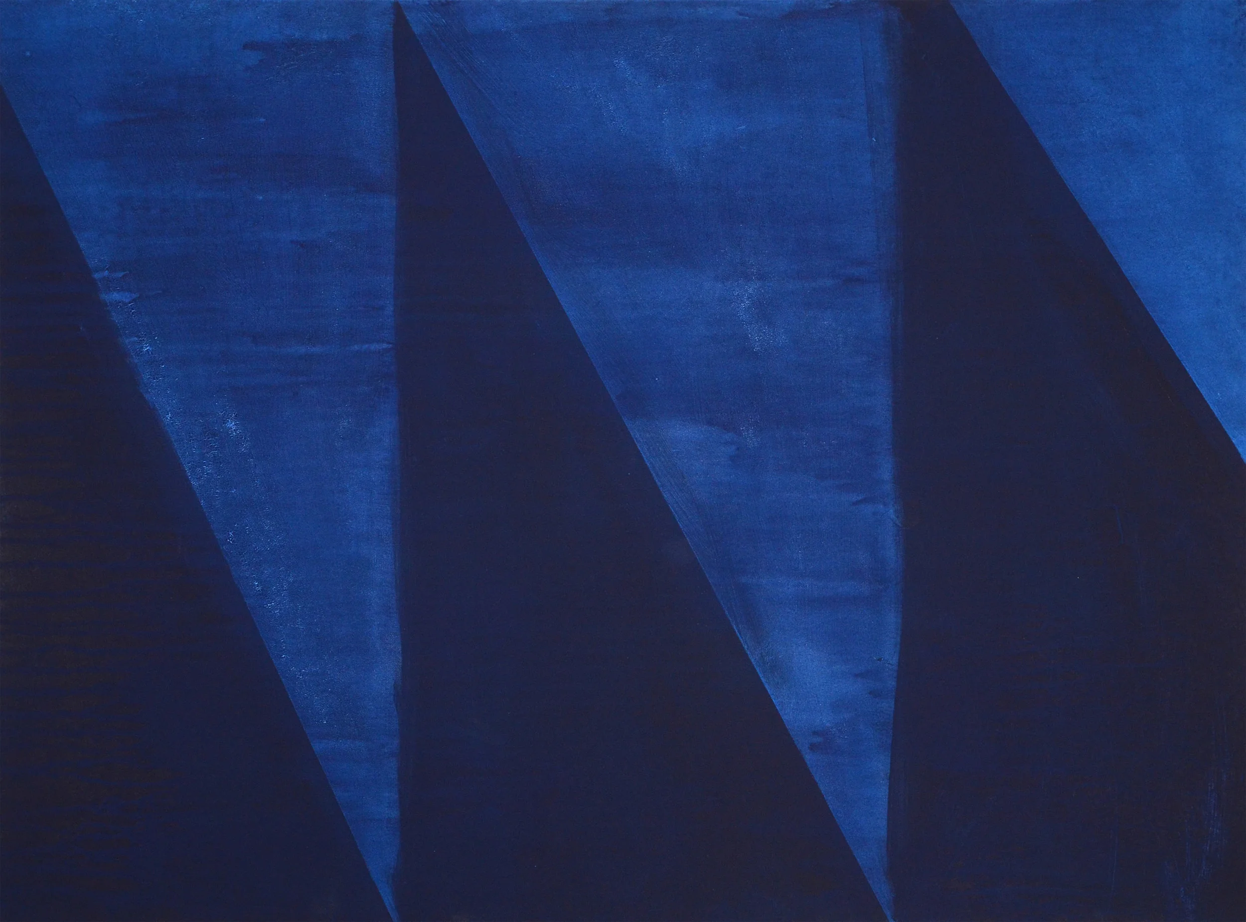 untitled (blue zig zig painting) 