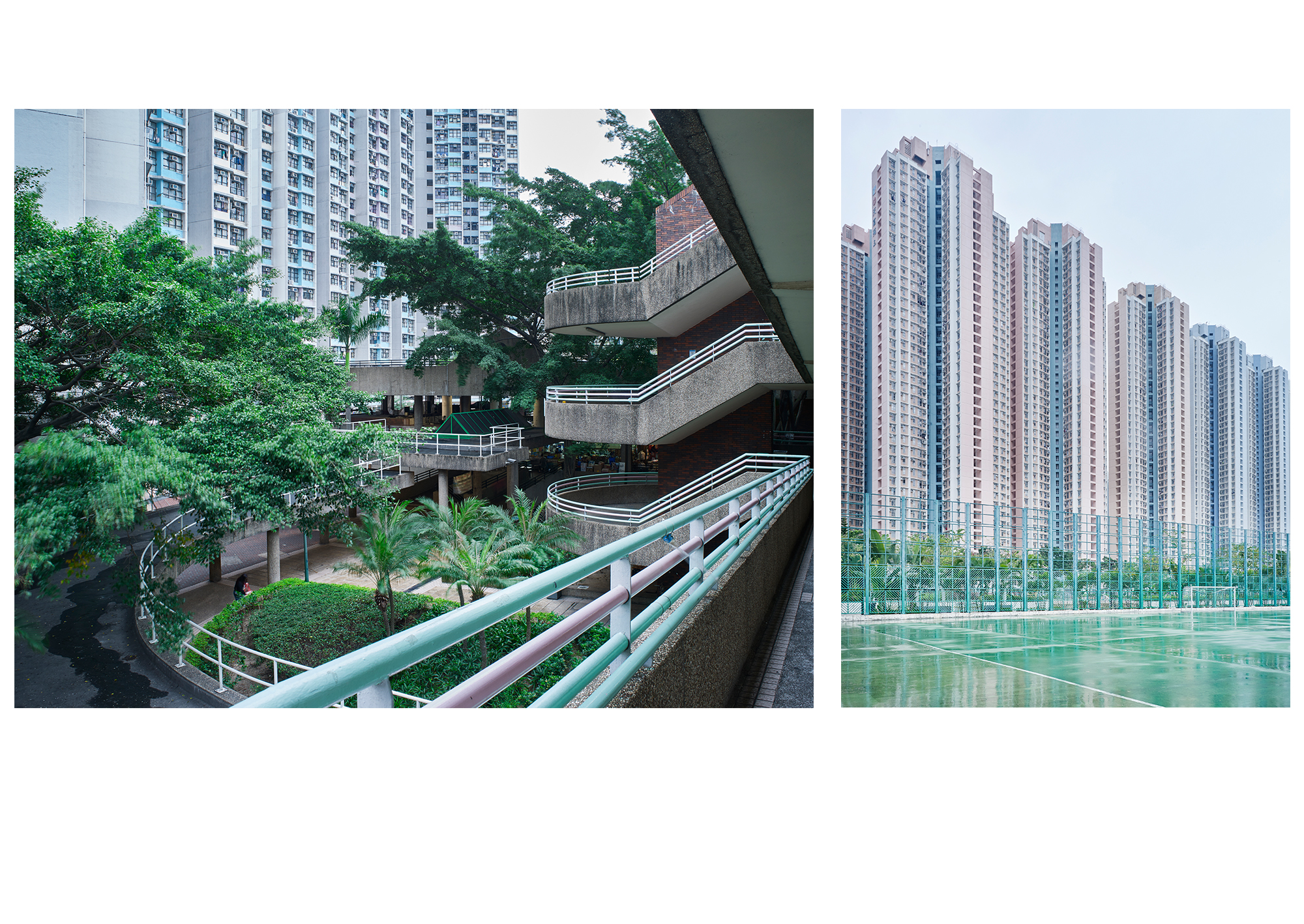 Hong Kong Stillness 15 + 16, 2015, Epson Photo Matt on dibond, oak frame, 80cmx60cm and 45cmx60cm