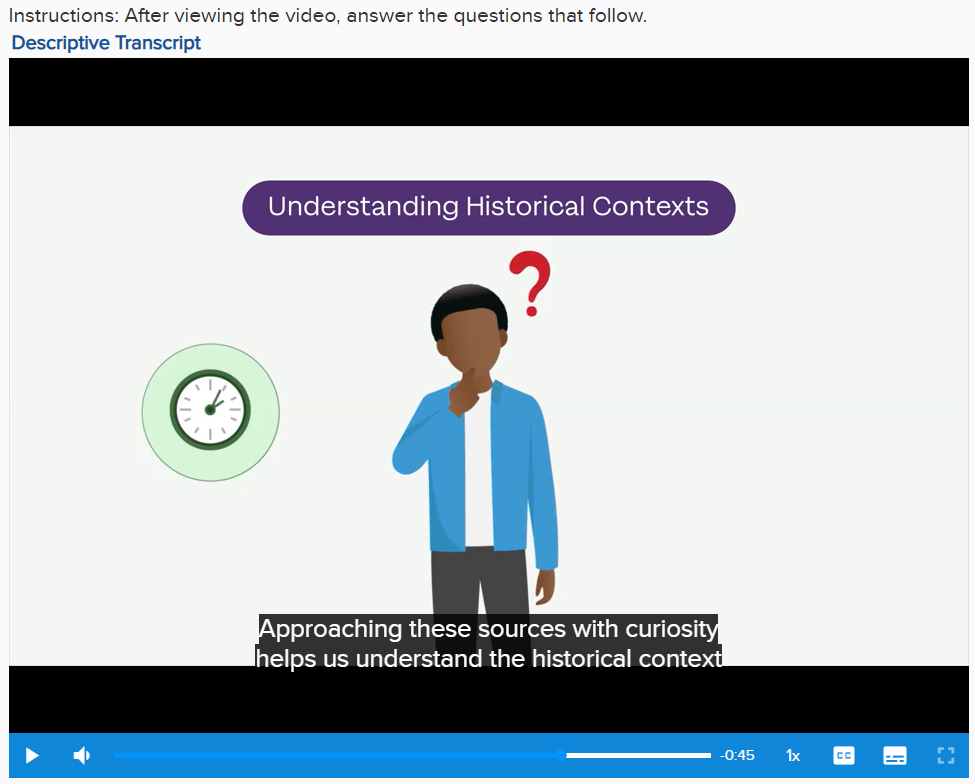 Sample history video