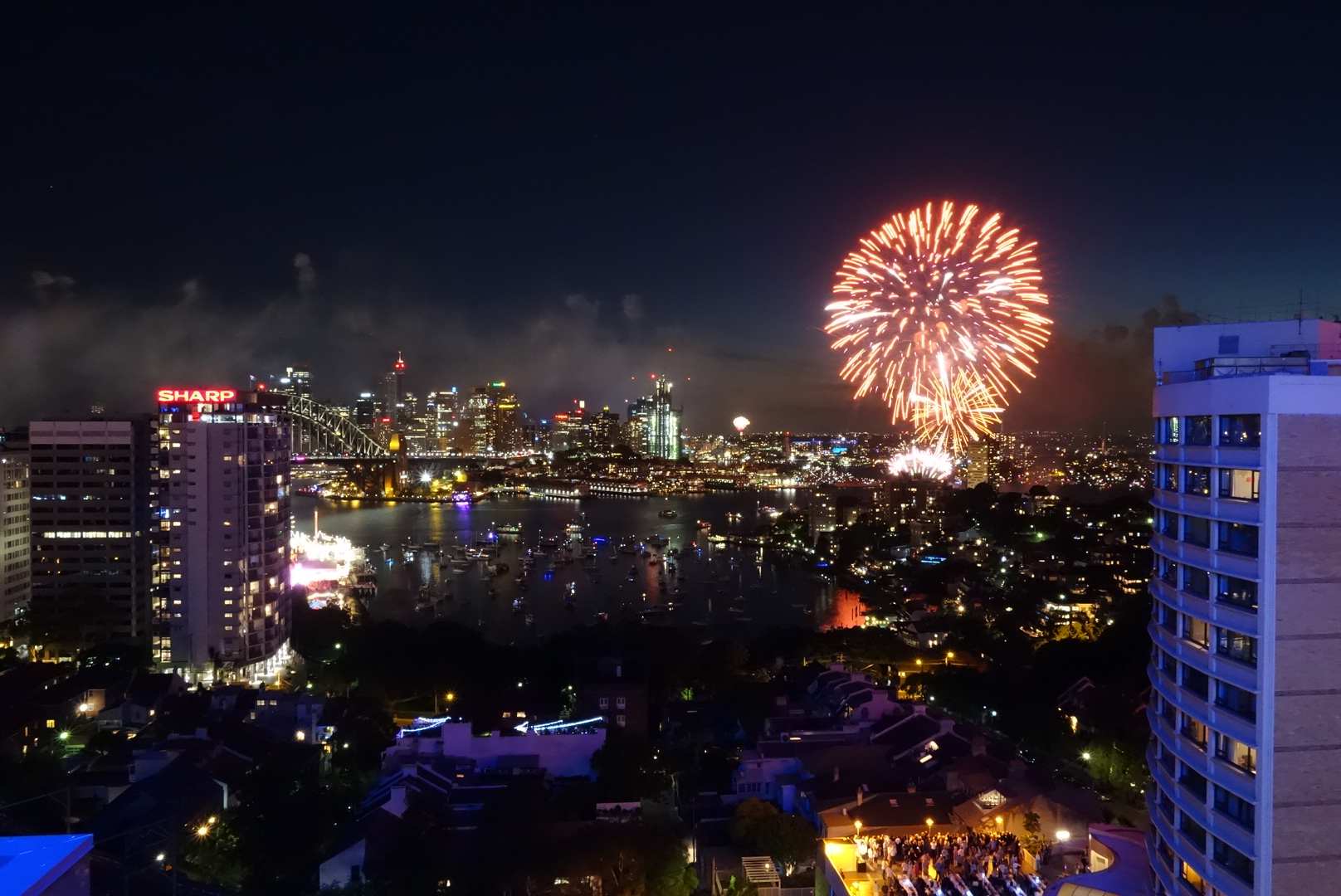New Year's Eve fireworks, 9 pm show