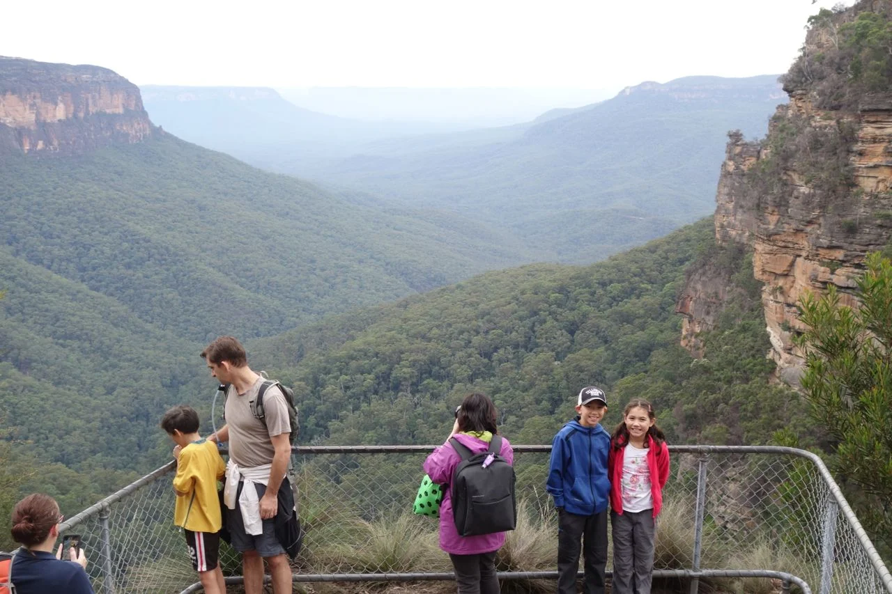 View from one of the lookout areas at Wentworth Falls