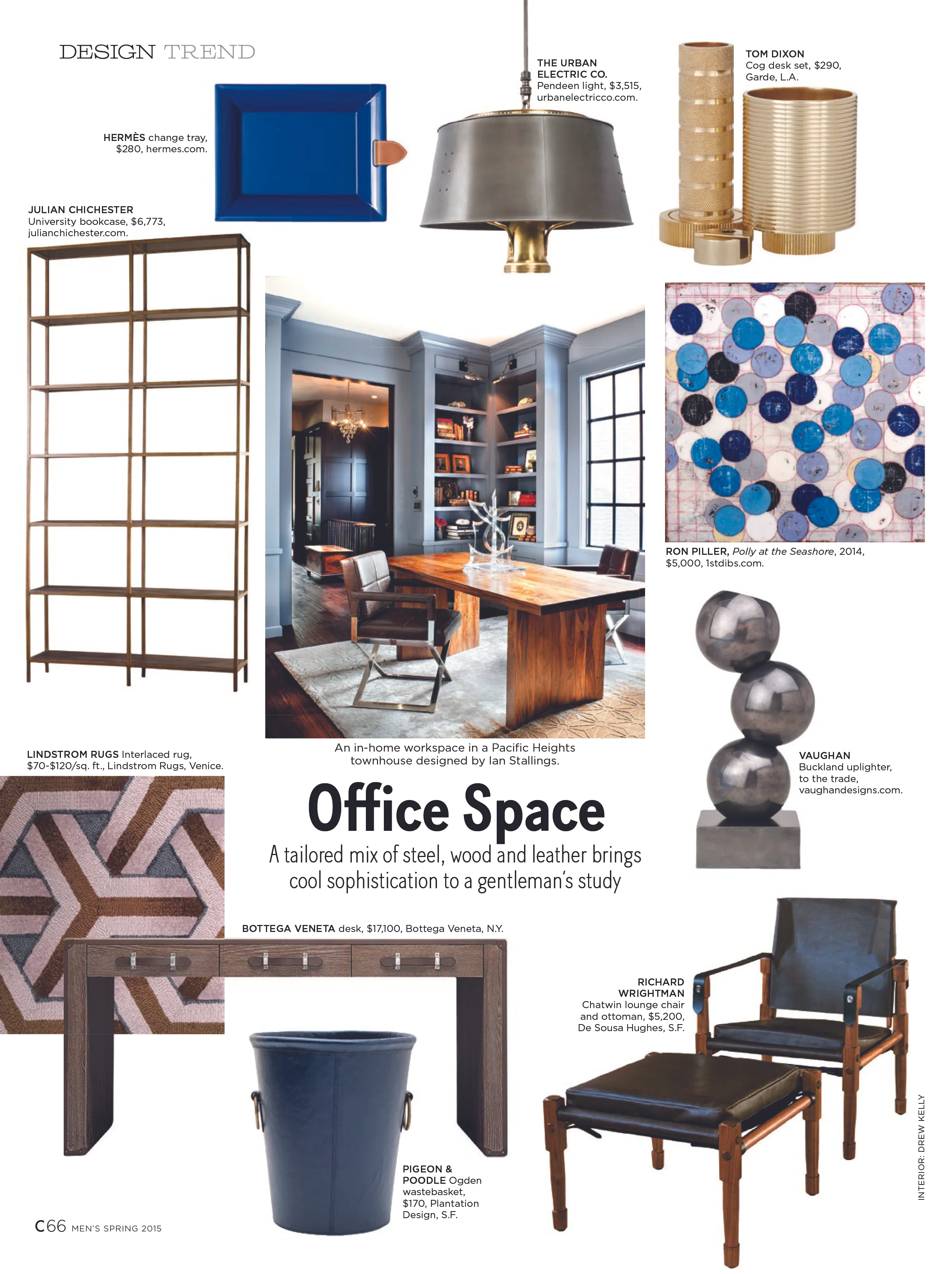  C Magazine   DESIGN TREND, Office Space   Men's Spring 2015 Issue  Page 66 