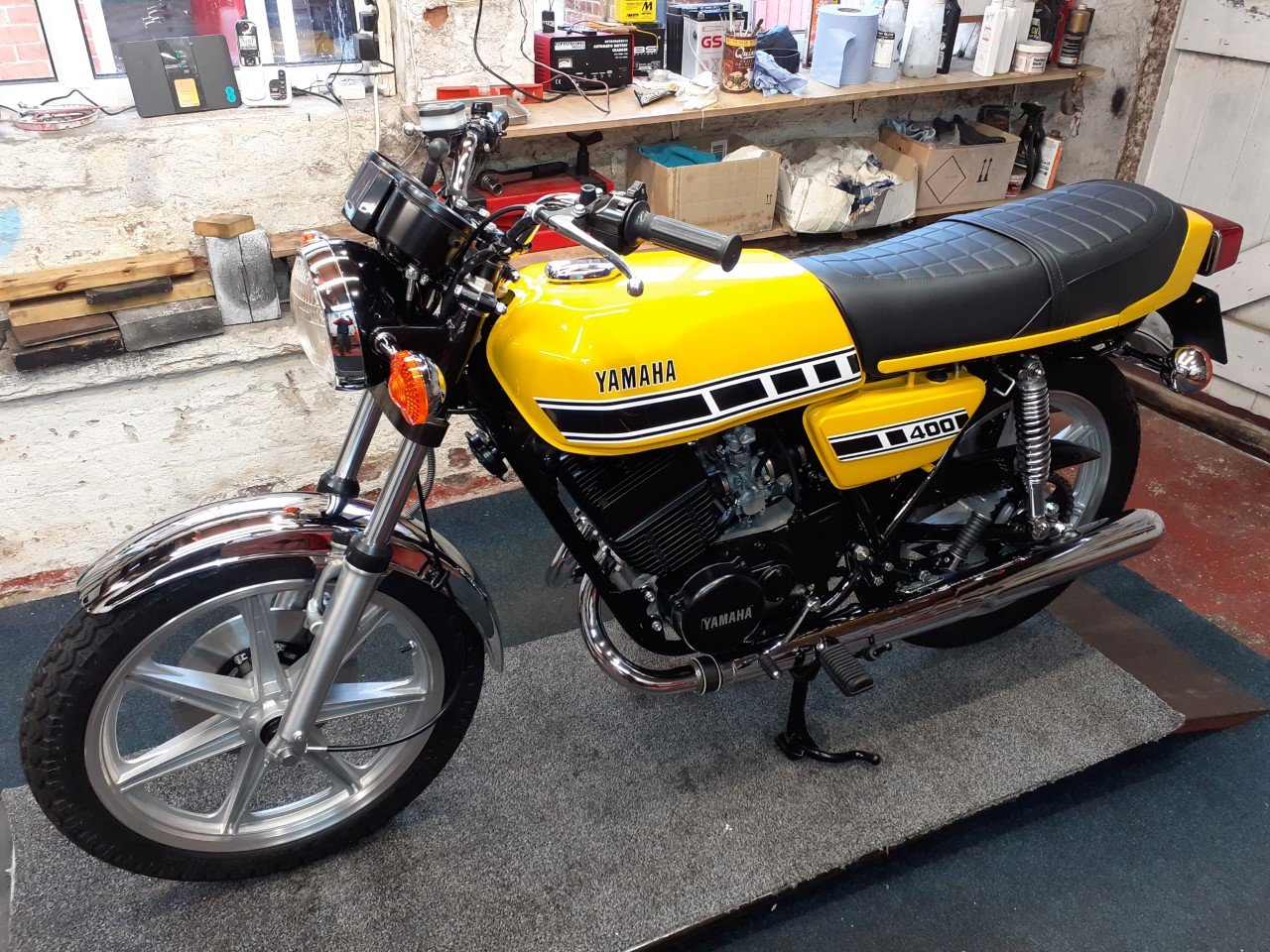 Workshop, Sales Shop & bikes worked on . — Classic Bike Stables