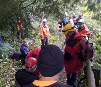 Just a few of the rescuers who helped Moses