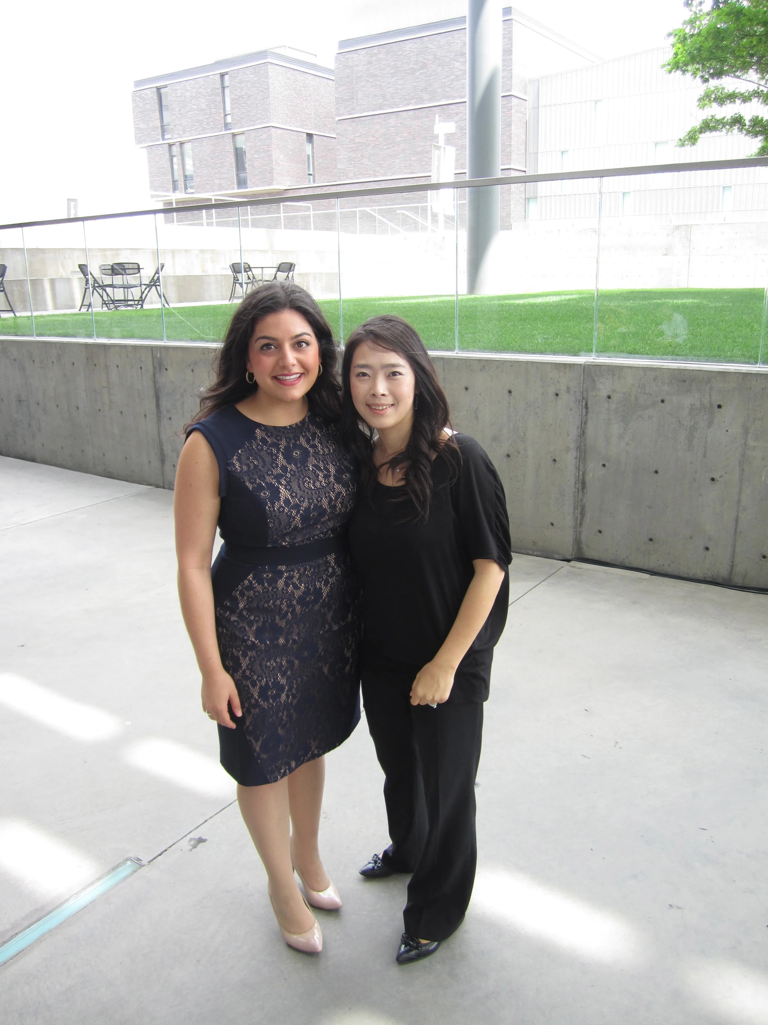 Myself and Hee-Young outside the Winspear after the recital.