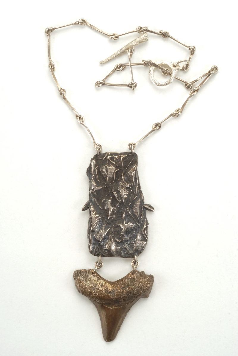 Ichthyosaur & Shark Necklace- Sterling and Bronze N/CF2