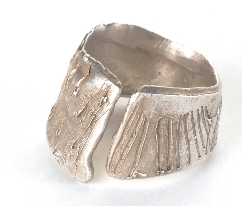 Open Etched Ring- R/CL3 Sterling