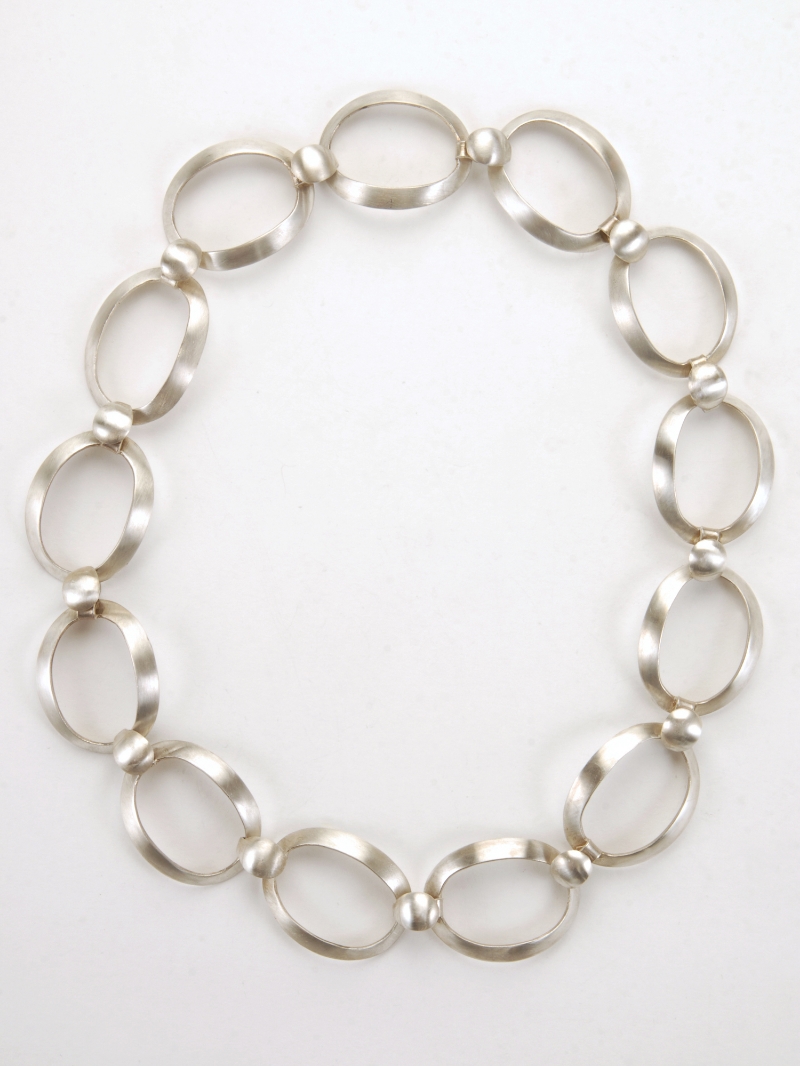 Golden Ration Link Necklace- Sterling Silver  N/CL1