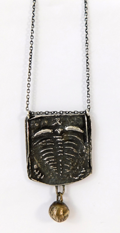 Trilobite Necklace- Sterling and Bronze