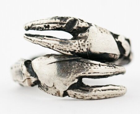 Crayfish Claw Ring- Sterling Silver