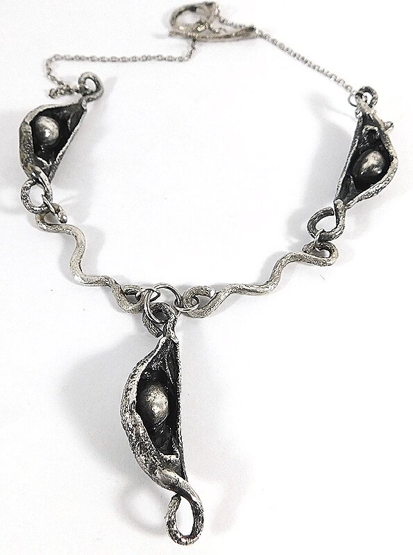 VINES AND PODS NECKLACE- STERLING