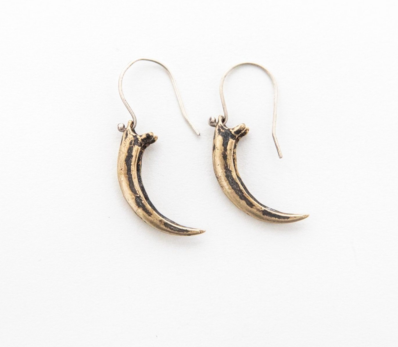 Raven Talon Earrings- Bronze