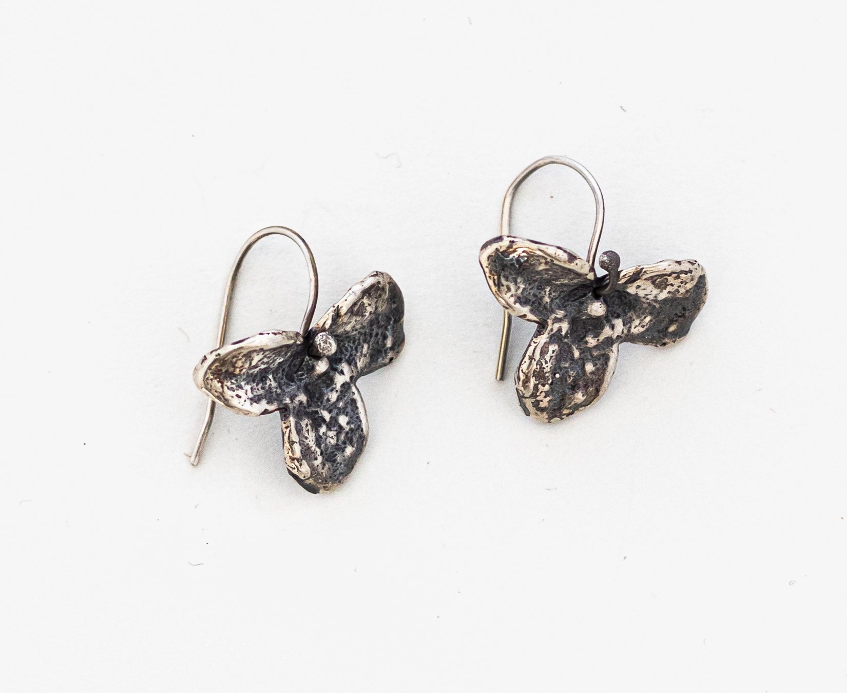 Flower earrings- Sterling