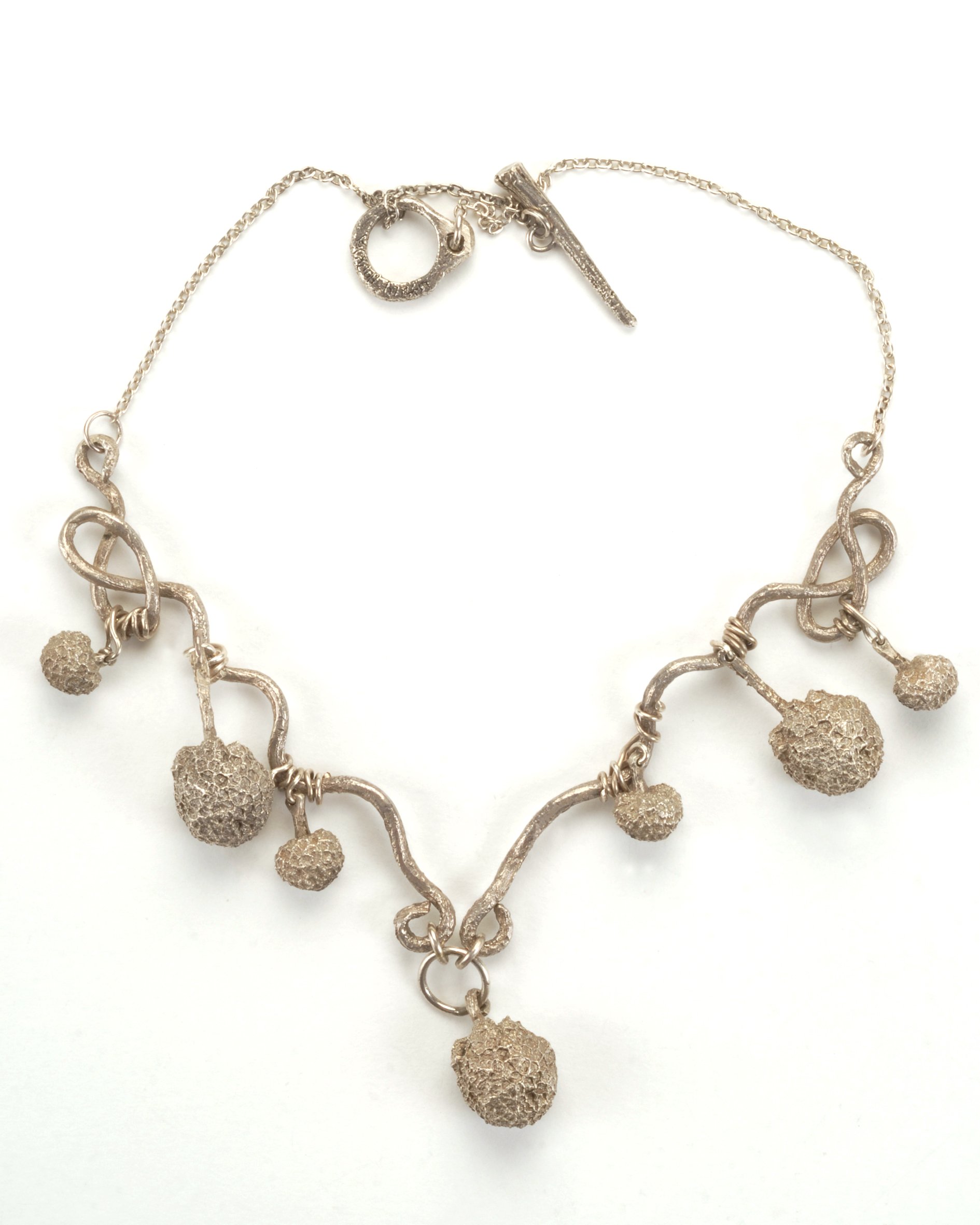 Sycamore pod necklace- Sterling