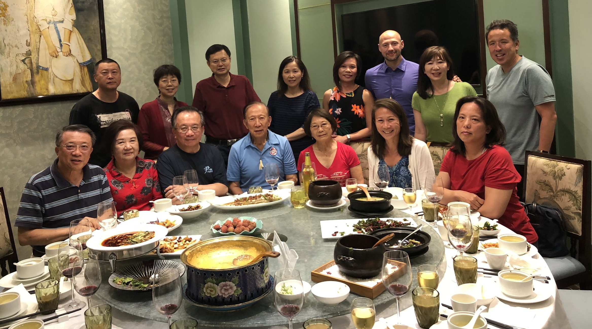 Yin Li Xue and his wife treated us out to an amazing farewell dinner!