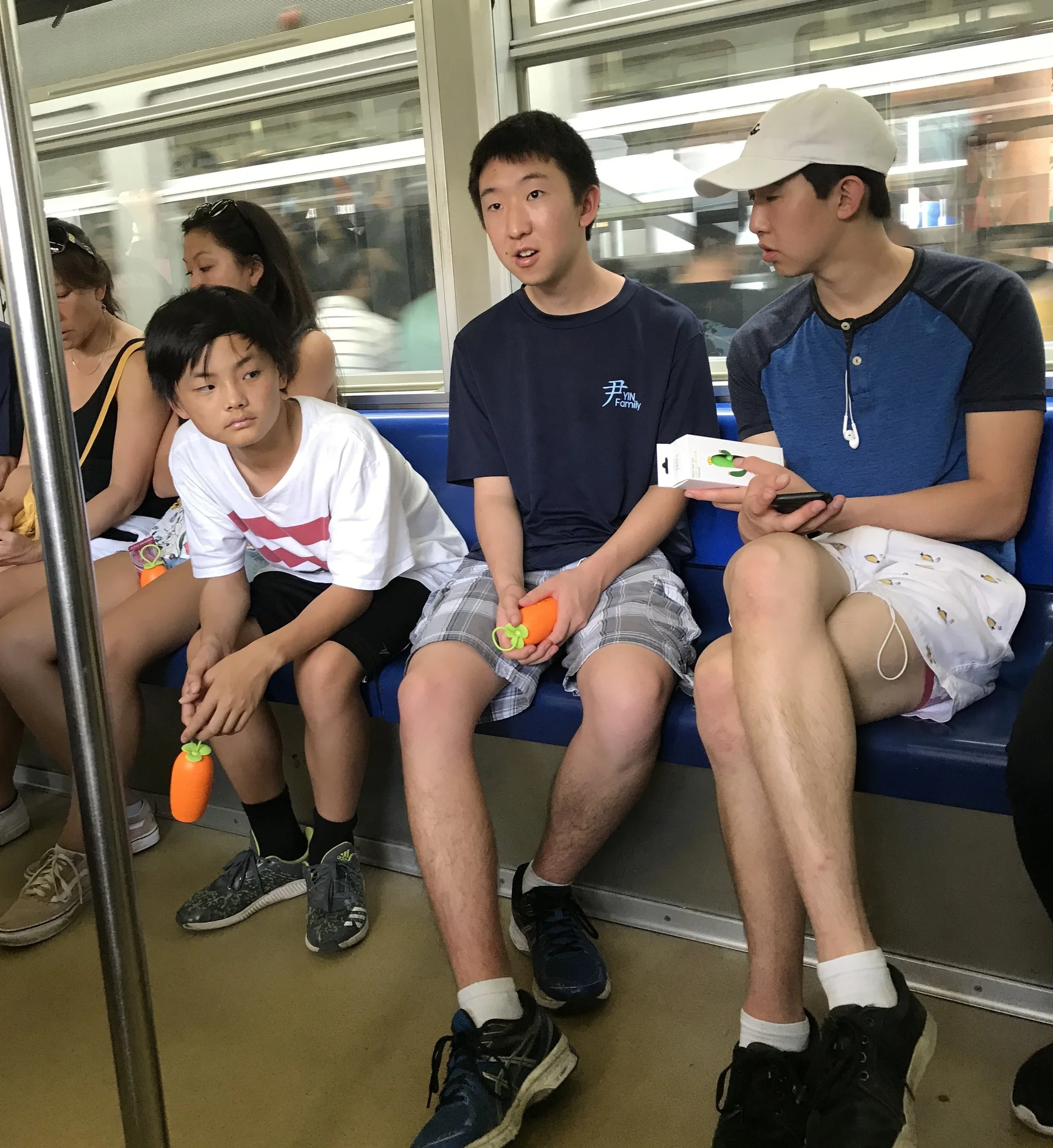 sweating in the Chongqing subway