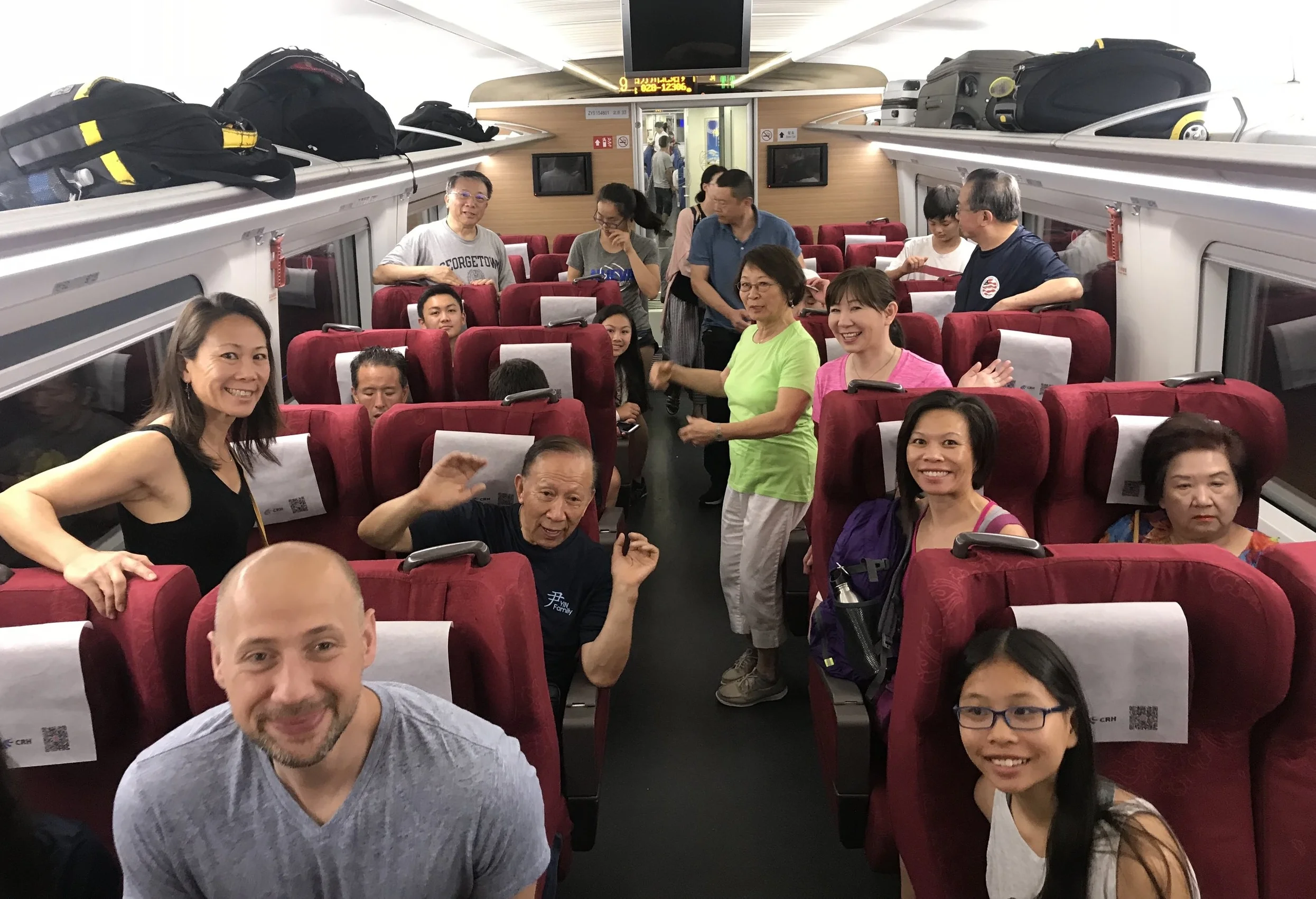 High speed rail from Chengdu to Chongqig - first class all the way