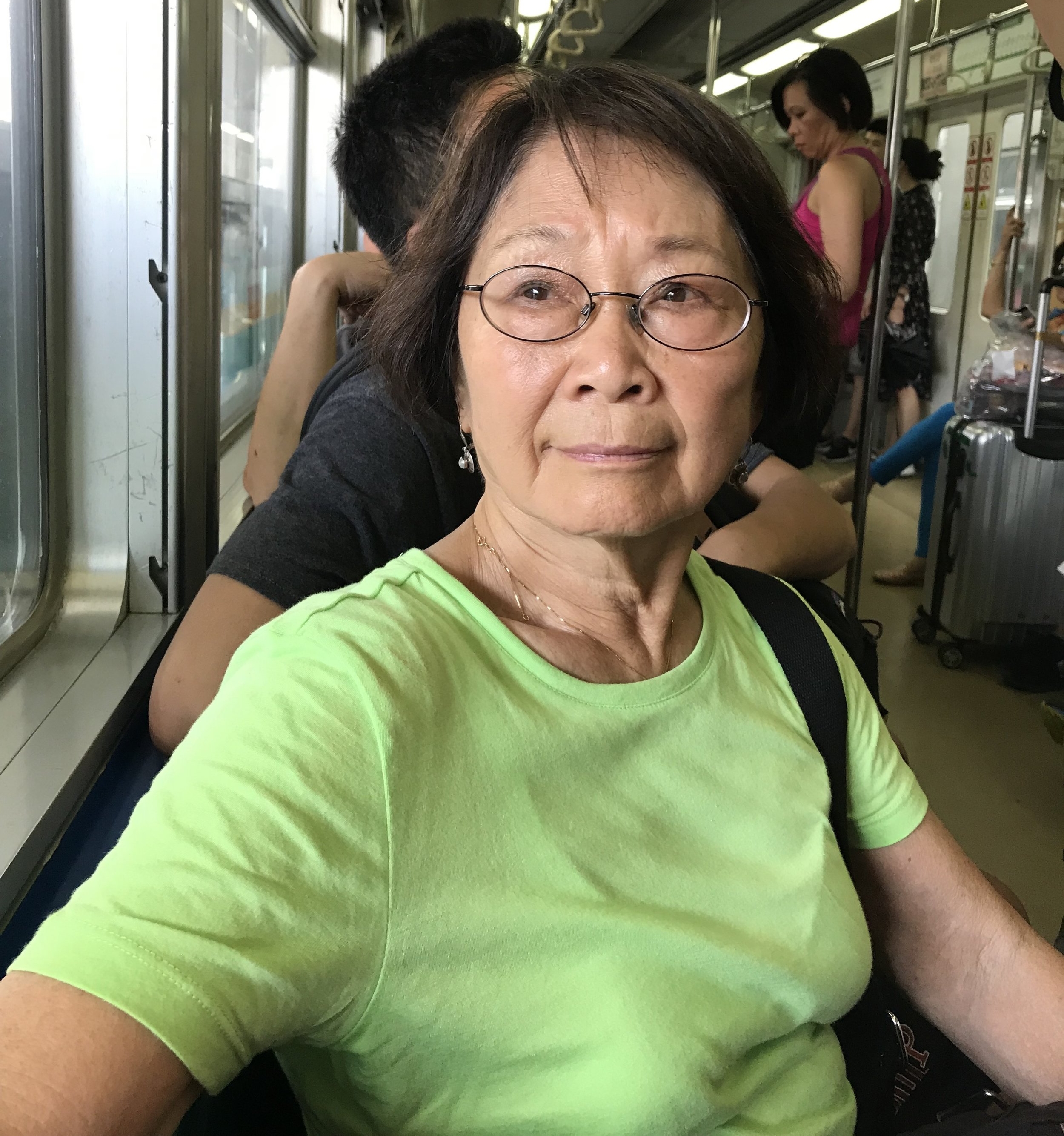 Contemplating on a subway ride.