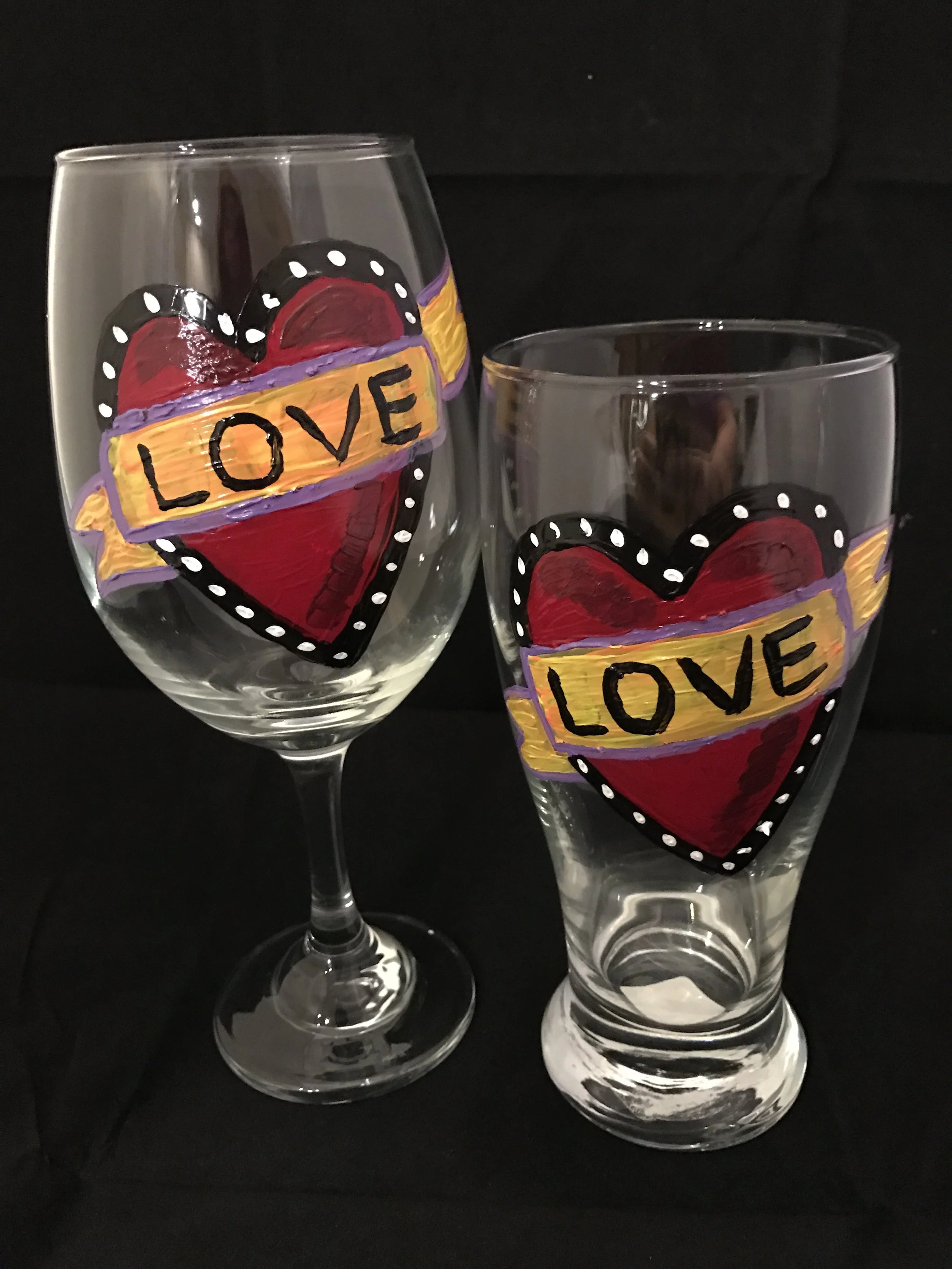 Choose wine or beer glass