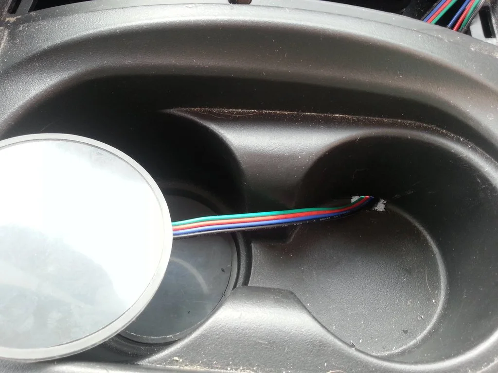 Larger overview of passenger side hole.