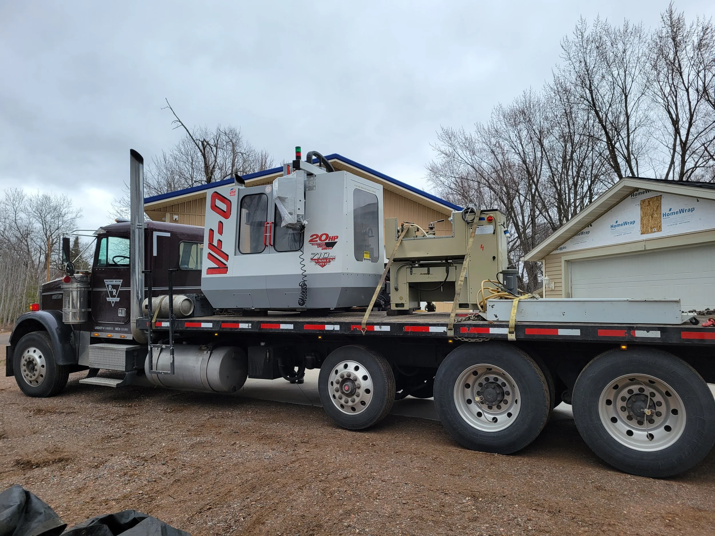 APRIL 2022 PURCHASED A HAAS CNC MILL. COVID FORCED US TO MACHINE OUR OWN PRODUCTS.